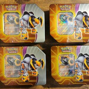 Pokémon TCG 4-Pack Iron Boulder Paradox Destinies Tin - FACTORY SEALED